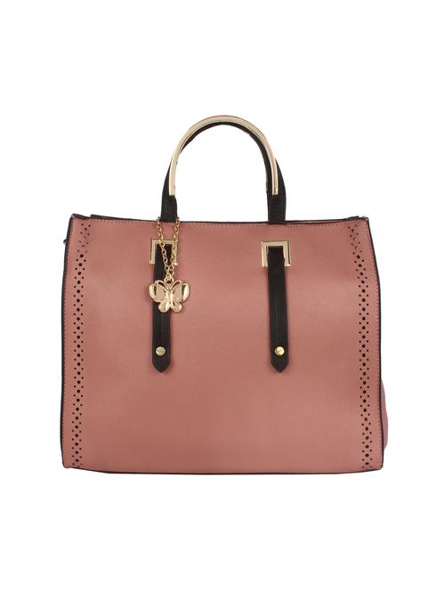 pink leatherette (pu) handbag - 16078309 - Very Small Image - 1