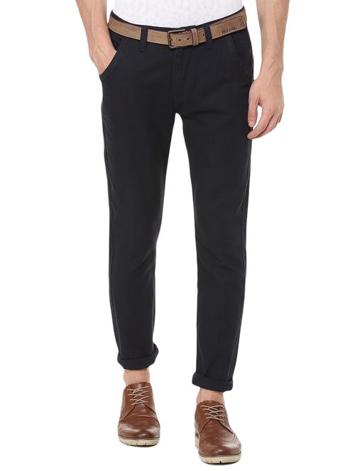 black solid chinos - 16078466 - Very Small Image - 1