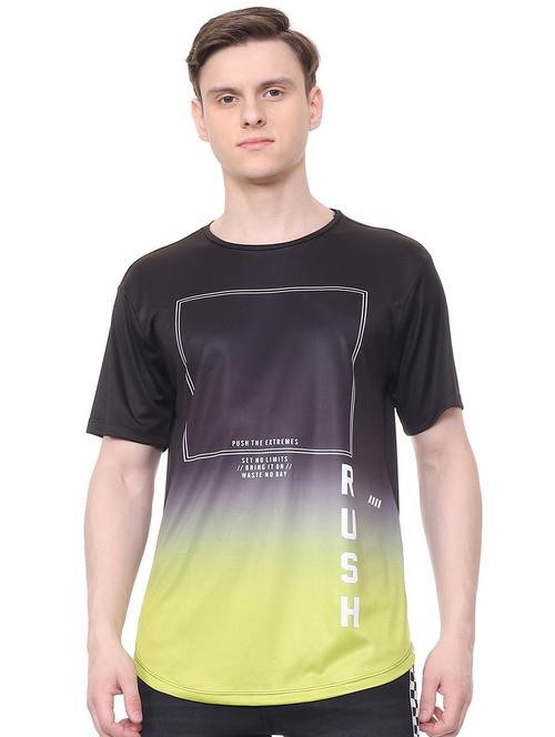black front print tshirt - 16078653 - Very Small Image - 1