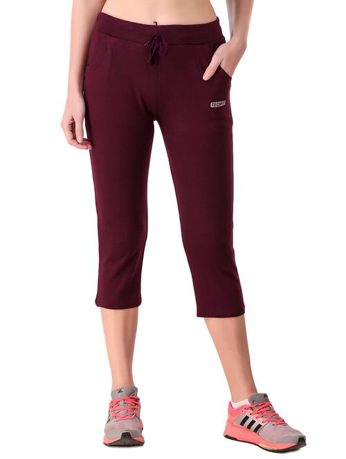 drawstring waist sports capri - 16078682 - Very Small Image - 1