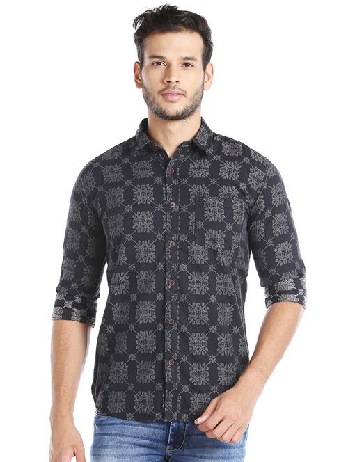 black printed casual shirt - 16078877 - Very Small Image - 1