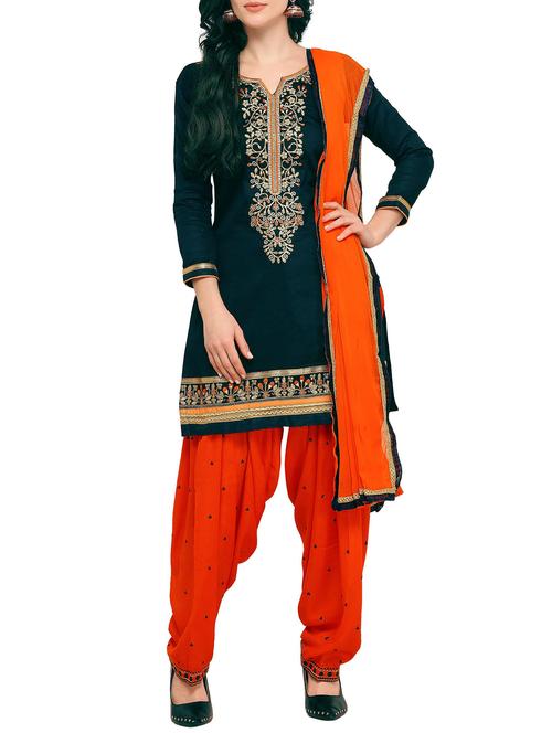 embroidered unstitched suit - 16079478 - Very Small Image - 1