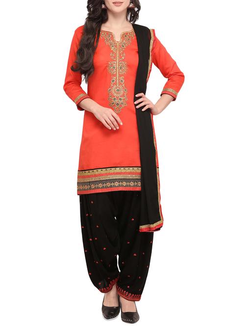 embroidered unstitched suit - 16079480 - Very Small Image - 1