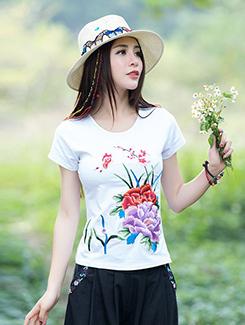 graphic print short sleeved tee - 16080821 - Very Small Image - 1