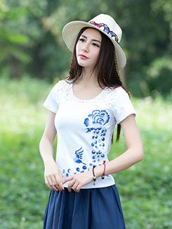 graphic print short sleeved tee - 16080858 - Very Small Image - 1