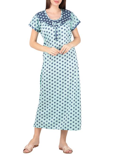 color block polka dots gown - 16081701 - Very Small Image - 1