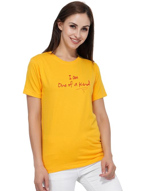crew neck quirky text tee - 16081881 - Very Small Image - 1