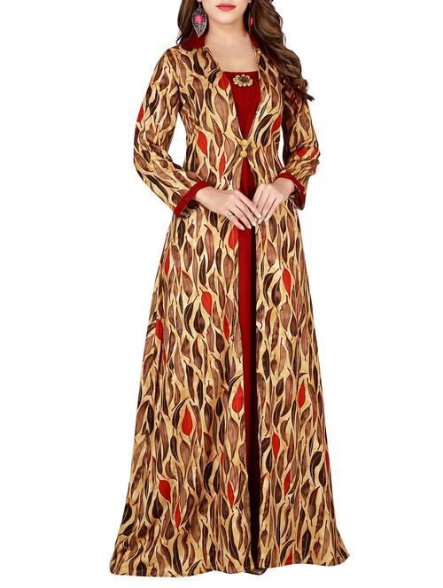 printed a-line kurta - 16082030 - Very Small Image - 1