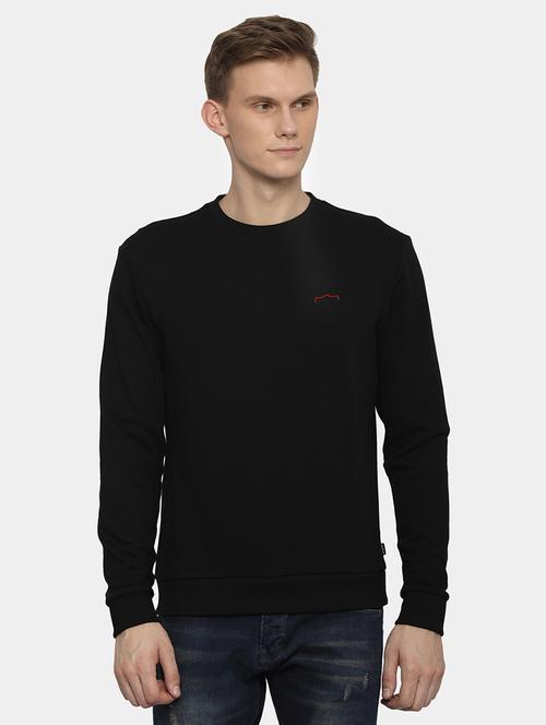 black solid sweatshirt - 16082178 - Very Small Image - 1