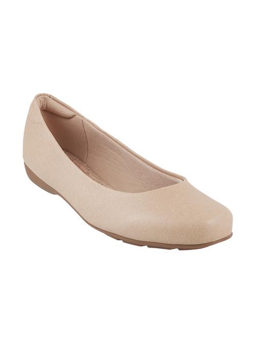 beige leather ballerina - 16082635 - Very Small Image - 1