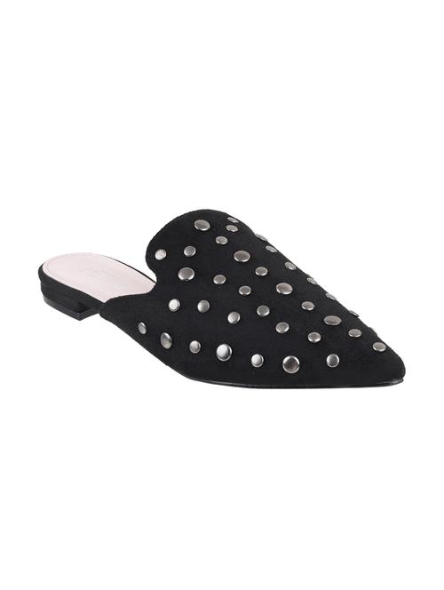black leather floaters sandals - 16082732 - Very Small Image - 1