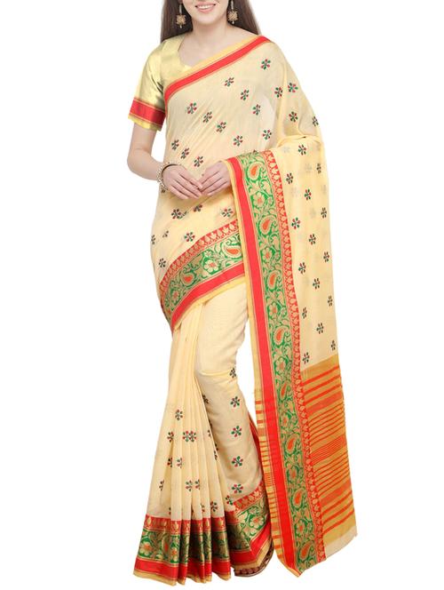 embroidered saree with blouse - 16087147 - Very Small Image - 1
