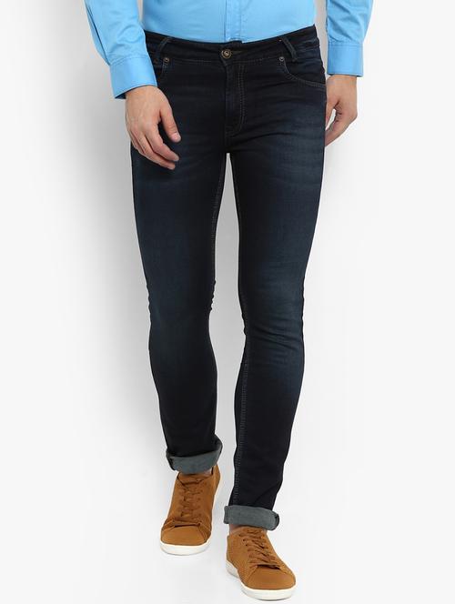 navy blue light washed jeans - 16087913 - Very Small Image - 1