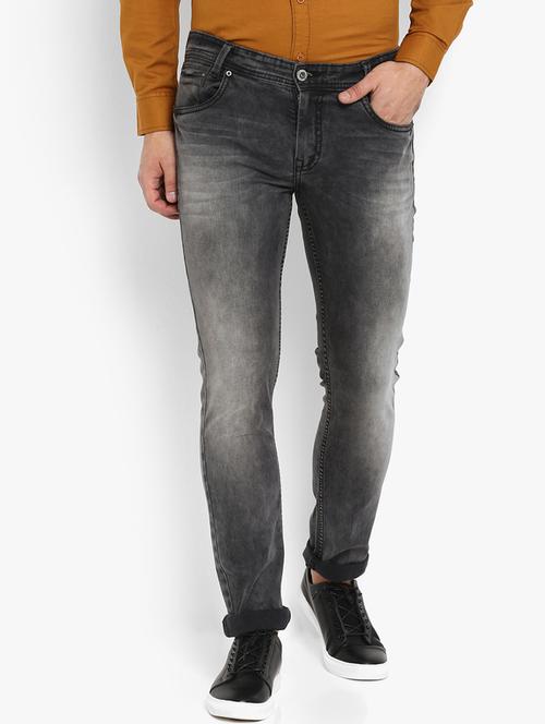 grey heavy washed jeans - 16087919 - Very Small Image - 1