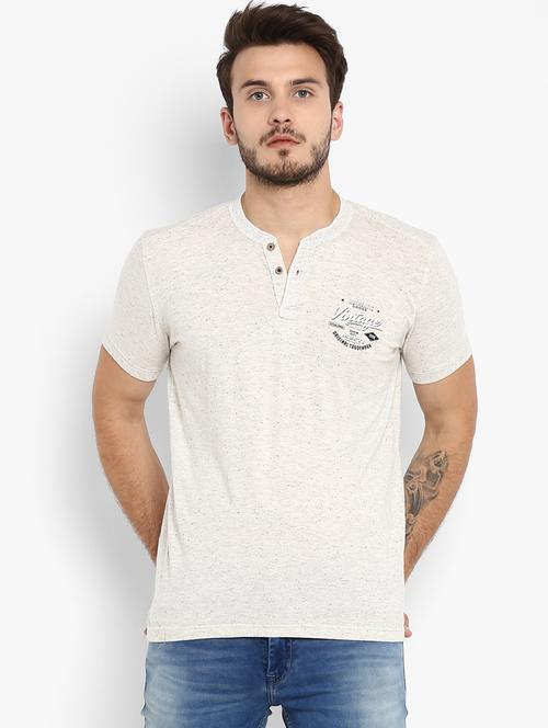 beige melange t-shirt - 16088002 - Very Small Image - 1