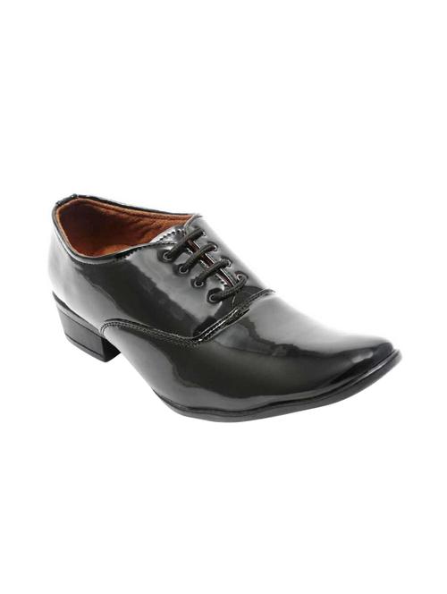 black patent leather lace-up oxfords - 16088766 - Very Small Image - 1