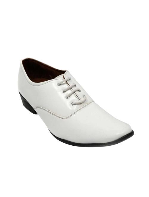 white leather lace-up oxfords - 16088767 - Very Small Image - 1