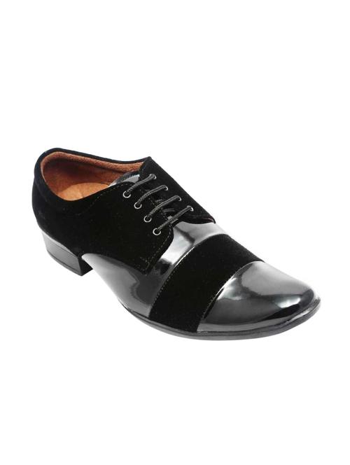 black patent leather lace-up derbys - 16088768 - Very Small Image - 1