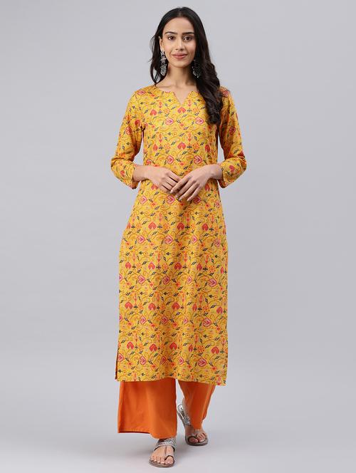 ikat straight kurta - 16089021 - Very Small Image - 1