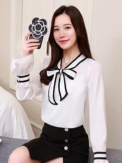 contrast piped tie knot top - 16089405 - Very Small Image - 1