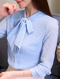 tie knot dobby top - 16089465 - Very Small Image - 1