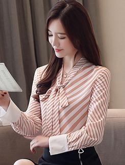 tie knot striped top - 16089478 - Very Small Image - 1