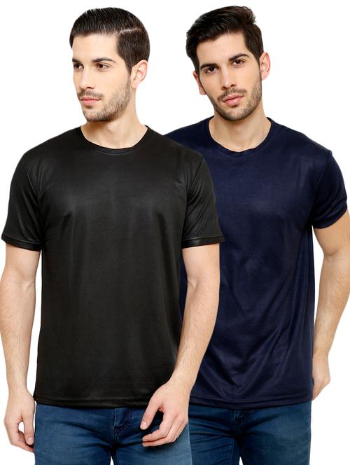 multi colored solid combos t-shirt - 16090640 - Very Small Image - 1
