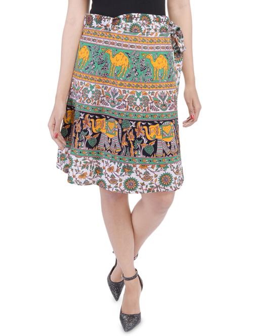 high rise wrap skirt - 16090876 - Very Small Image - 1