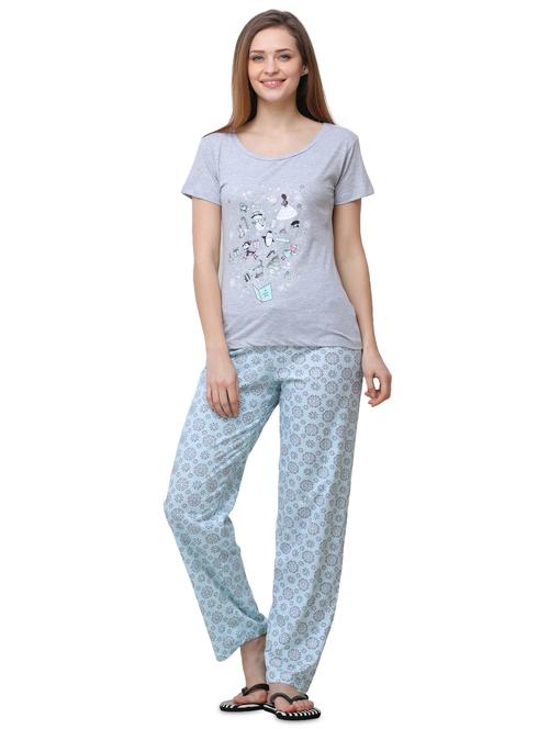 graphic print nightwear set - 16090902 - Very Small Image - 1