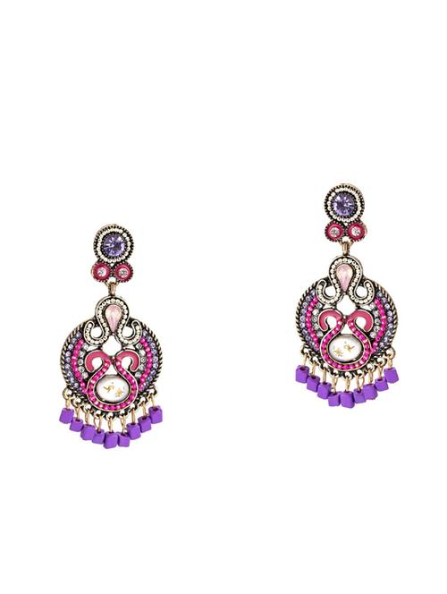 multi colored drop earring - 16091532 - Very Small Image - 1
