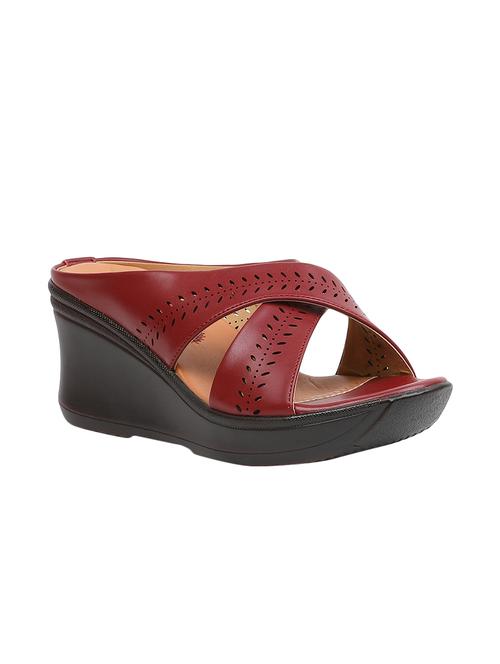 maroon platforms wedges - 16092447 - Very Small Image - 1