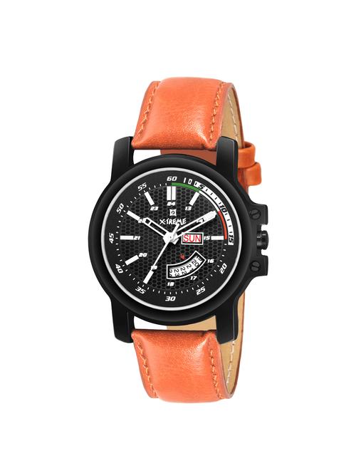 round dial analog watch (xm-gr028-bkor) - 16092615 - Very Small Image - 1