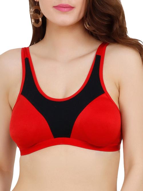 color block sports bra - 16093089 - Very Small Image - 1