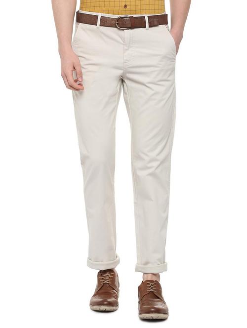beige cotton chinos casual trouser - 16095219 - Very Small Image - 1