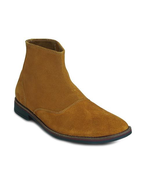 tan suede low ankle boots - 16096051 - Very Small Image - 1