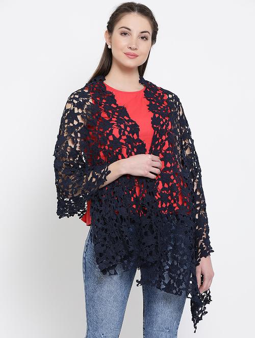 floral laced scarf - 16096056 - Very Small Image - 1