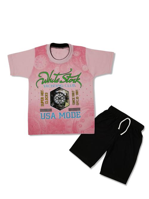pink cotton shorts set - 16097591 - Very Small Image - 1