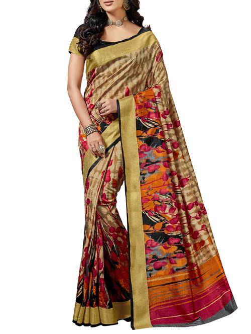 floral mysore silk saree - 16097672 - Very Small Image - 1