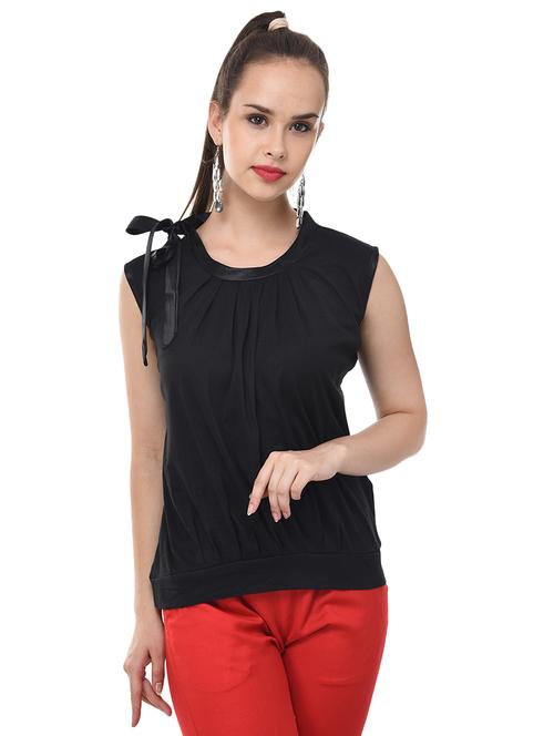 tie knot pleated top - 16098168 - Very Small Image - 1