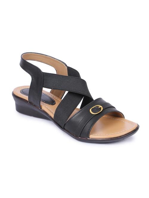 black back strap sandals - 16098518 - Very Small Image - 1