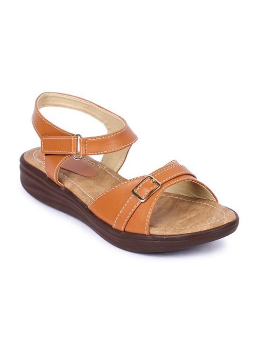 tan back strap sandals - 16098521 - Very Small Image - 1