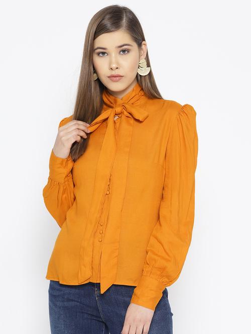 button up tie knot top - 16098879 - Very Small Image - 1