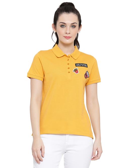 quirky patch polo neck tee - 16098966 - Very Small Image - 1