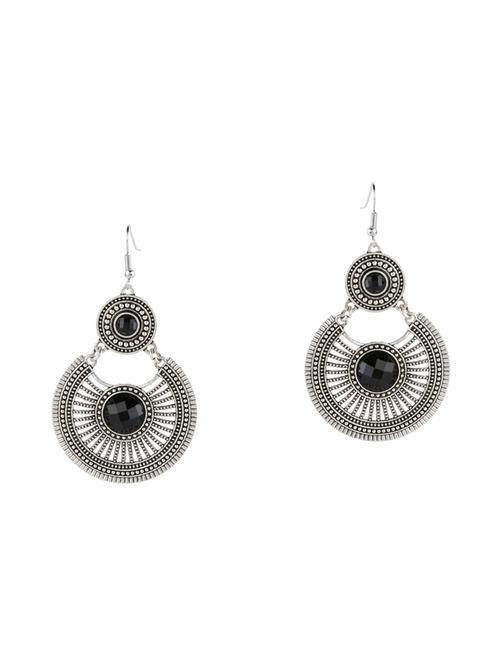 silver metal chandellier earring - 16099063 - Very Small Image - 1