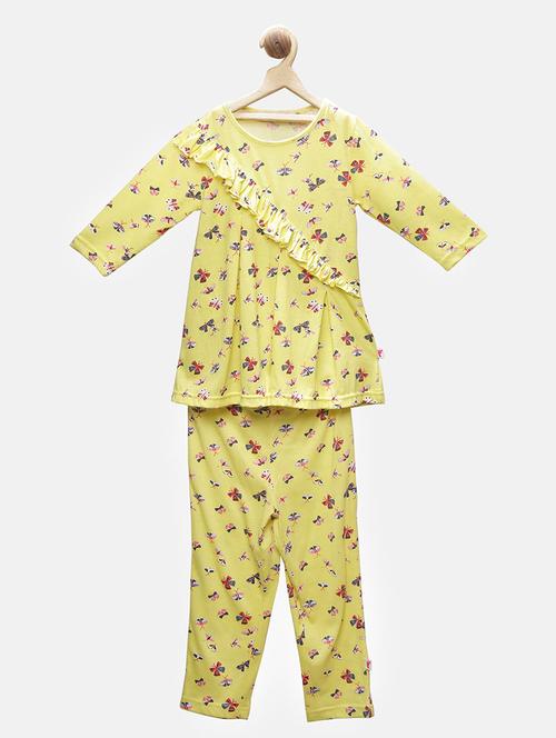 yellow cotton full length set - 16099882 - Very Small Image - 1