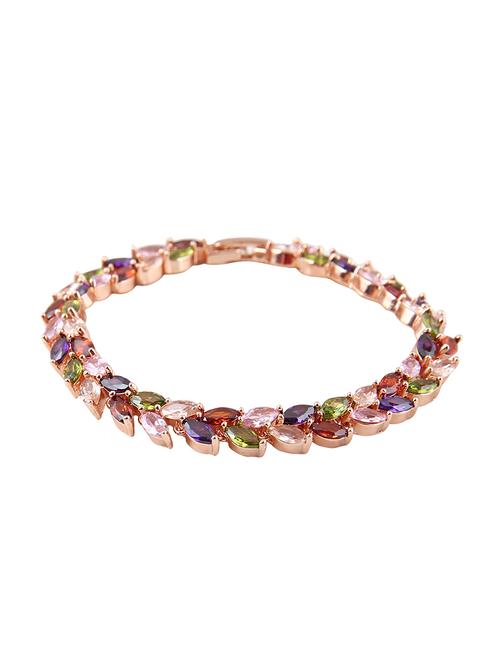 multi colored metal bangle bracelet - 16100959 - Very Small Image - 1