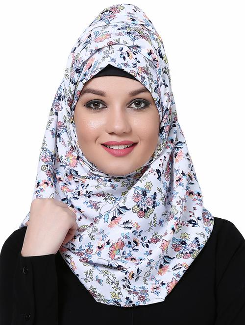 floral plain dupatta - 16101096 - Very Small Image - 1