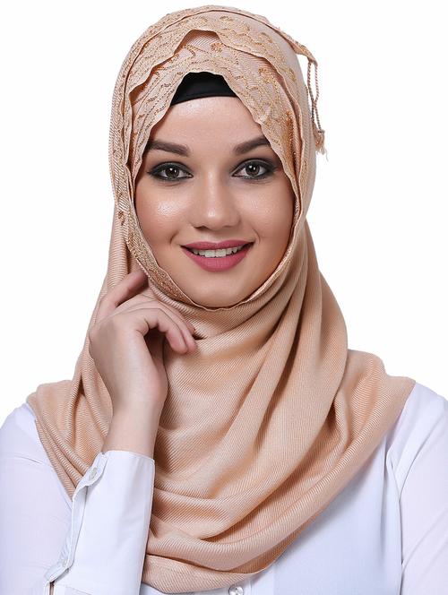 embroidered plain dupatta - 16101113 - Very Small Image - 1