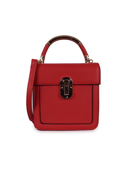 red leatherette (pu) handbag - 16101191 - Very Small Image - 1