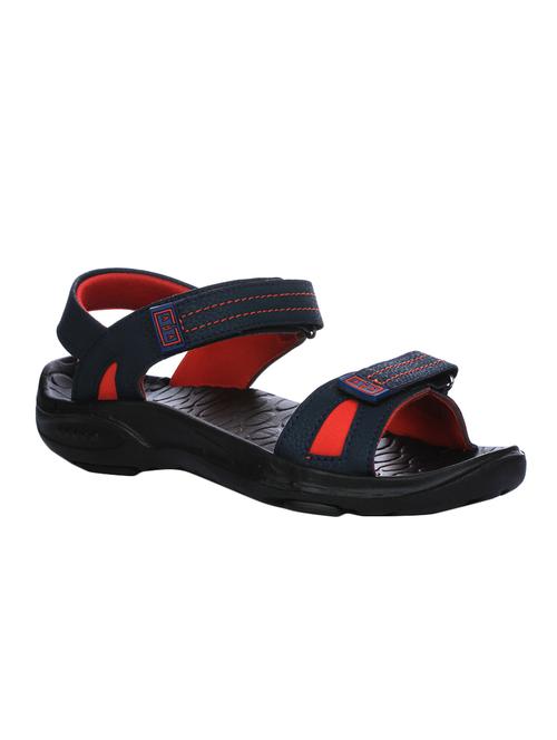 navy blue back strap floaters - 16104016 - Very Small Image - 1